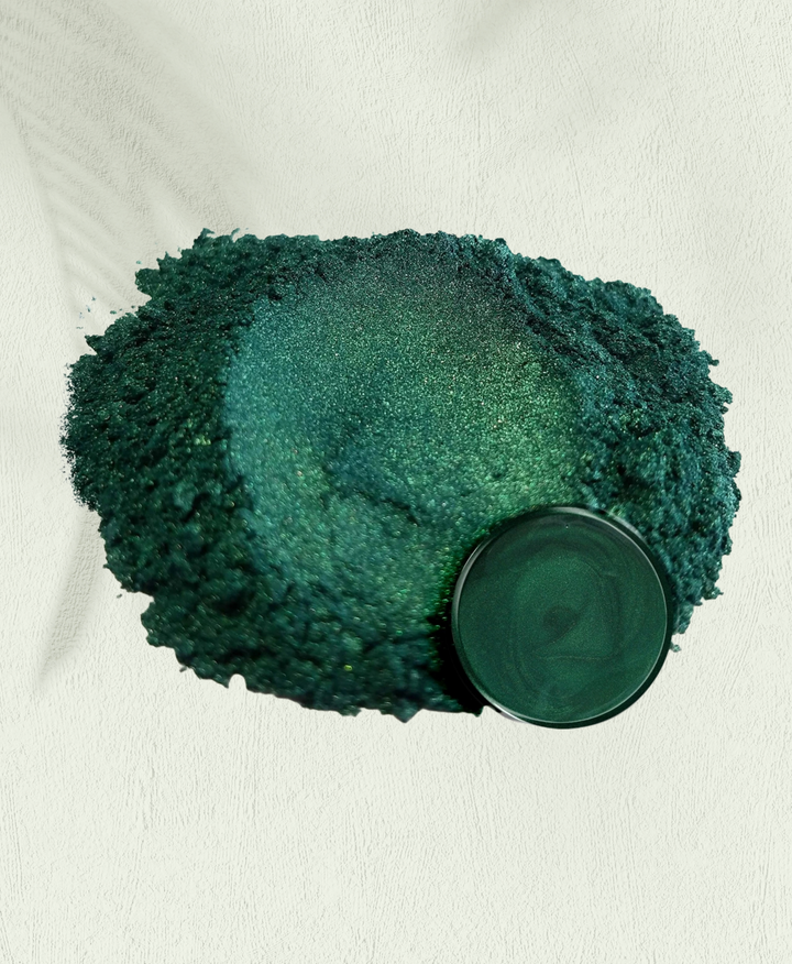 Mica Powder Dark Ocean Green